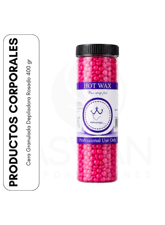 CERA GRANULADA DEPILADORA ROSADO 400 GR - 1