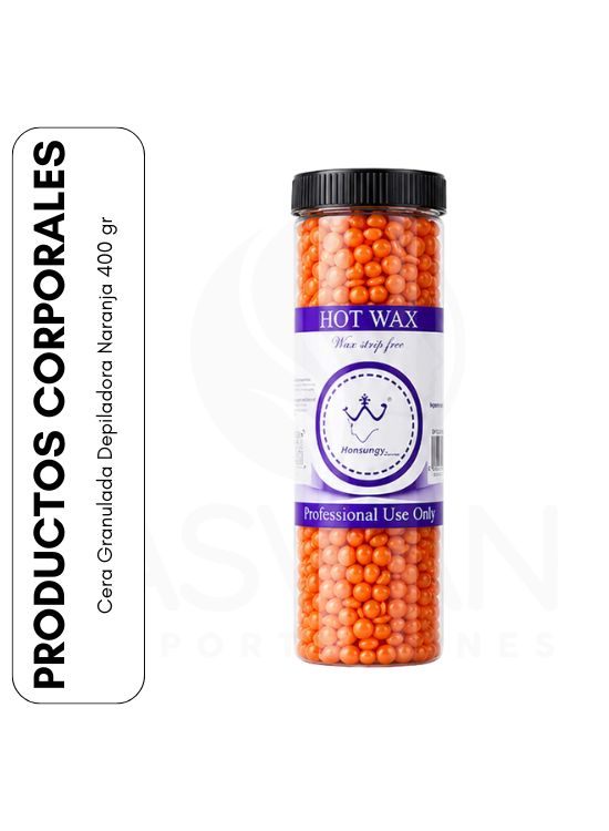 CERA GRANULADA DEPILADORA NARANJA 400 GR - 1