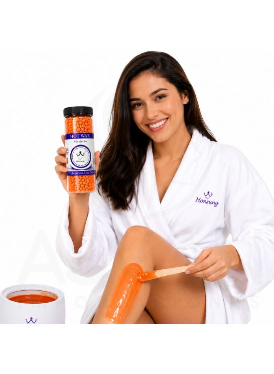 CERA GRANULADA DEPILADORA NARANJA 400 GR - 3