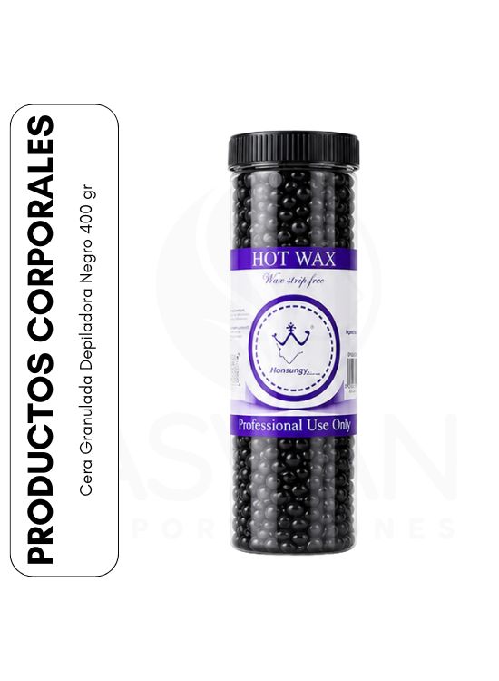 CERA GRANULADA DEPILADORA NEGRO 400 GR - 1