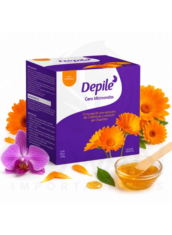 CERA MICROONDAS CALÉNDULA 200 GR - DEPILE - 2
