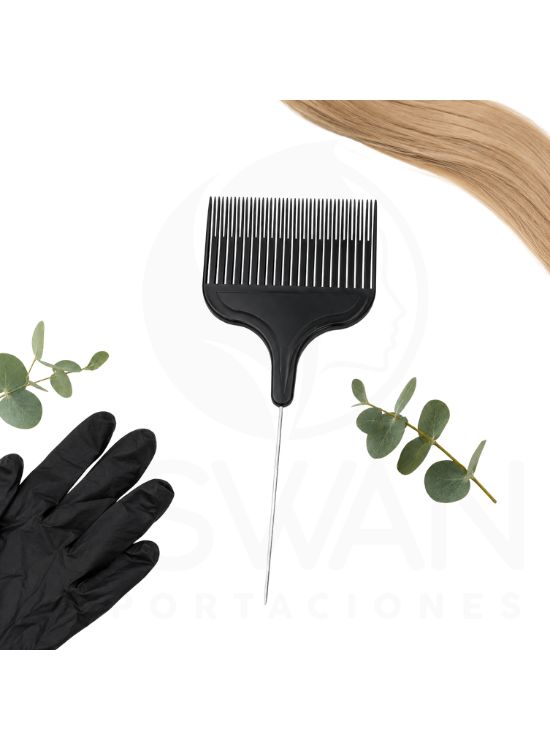 PEINE SEPARADOR DE MECHAS COLA METAL GRANDE - 2