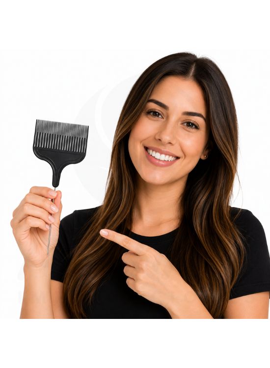 PEINE SEPARADOR DE MECHAS COLA METAL GRANDE - 3