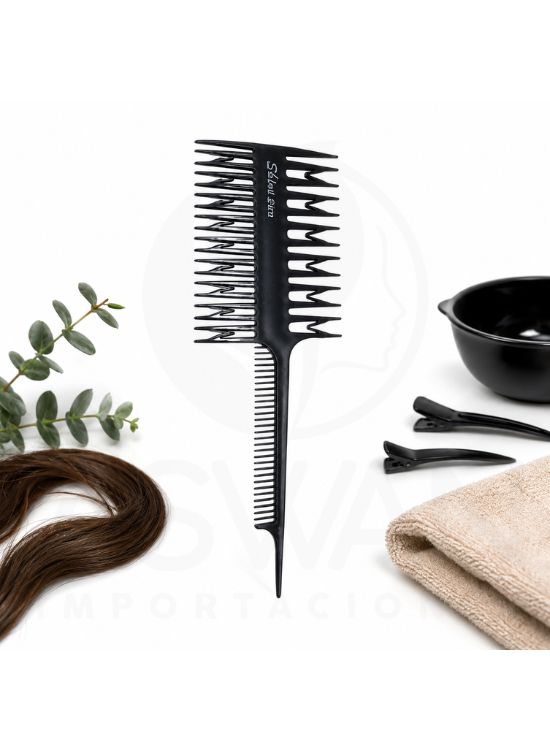 PEINE SEPARADOR DE MECHAS DOS LADOS - 2