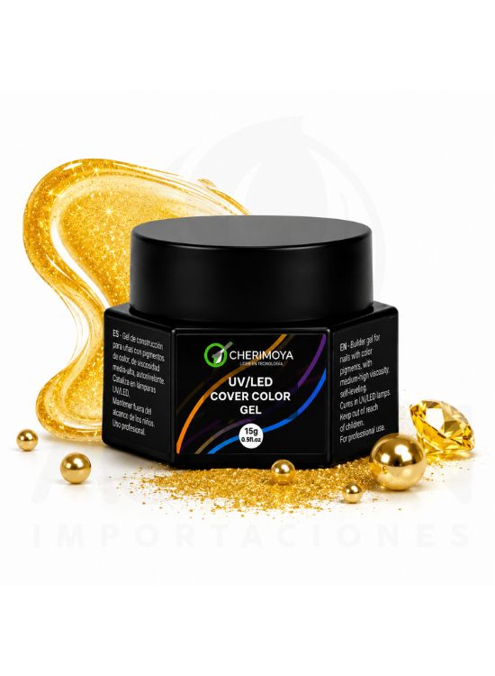 GEL PAINT DORADO PARA UÑAS - CHERIMOYA - 2