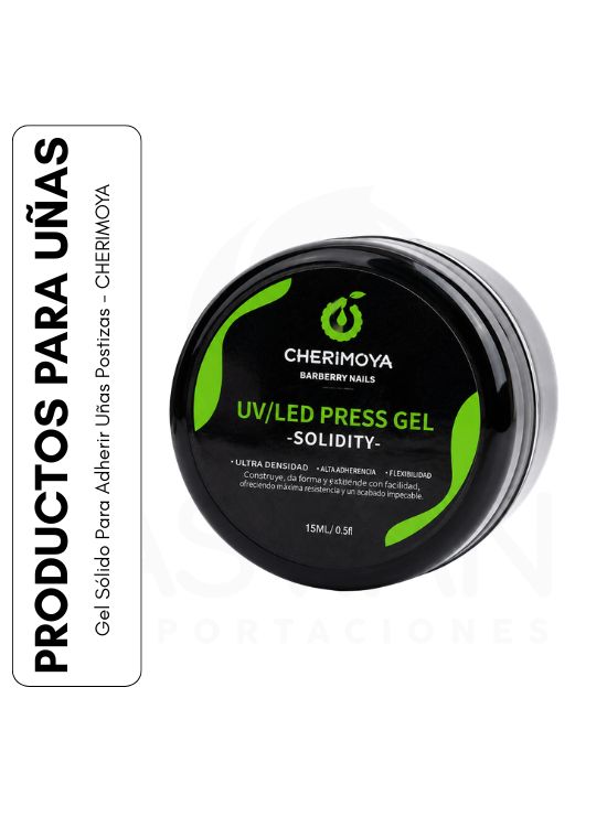 GEL SÓLIDO PARA ADHERIR UÑAS POSTIZAS - CHERIMOYA - 1