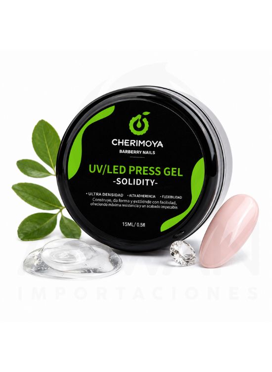 GEL SÓLIDO PARA ADHERIR UÑAS POSTIZAS - CHERIMOYA - 2