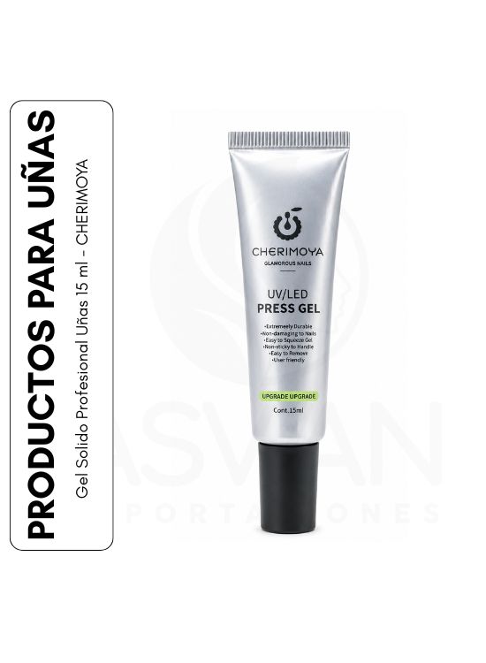 GEL SOLIDO PROFESIONAL UÑAS 15 ML - CHERIMOYA - 1