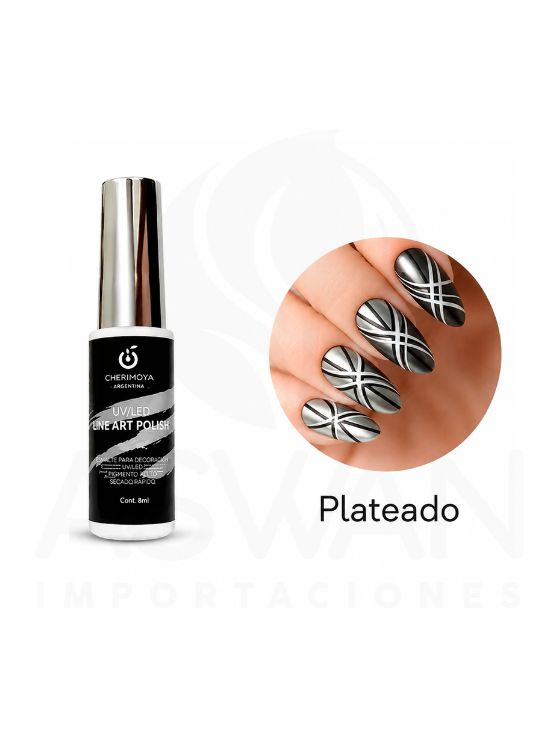 ESMALTE DE UÑAS ART POLISH PLATEADO - CHERIMOYA - 2