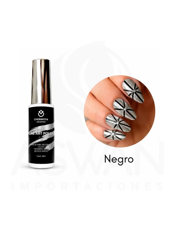 ESMALTE DE UÑAS ART POLISH NEGRO - CHERIMOYA - 2