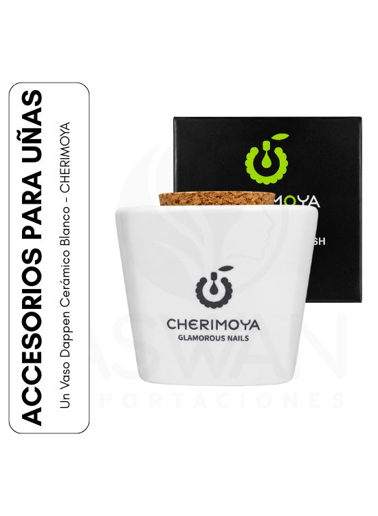 UN VASO DAPPEN CERÁMICO BLANCO - CHERIMOYA - 1