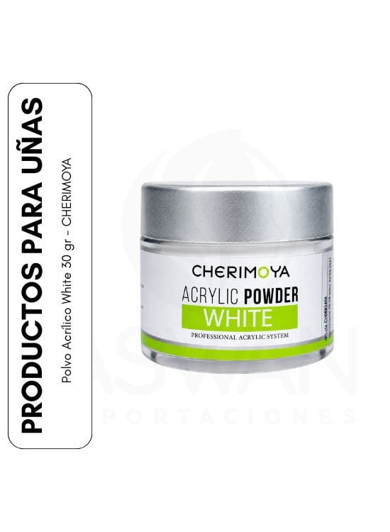 POLVO ACRÍLICO WHITE 30 GR - CHERIMOYA - 1