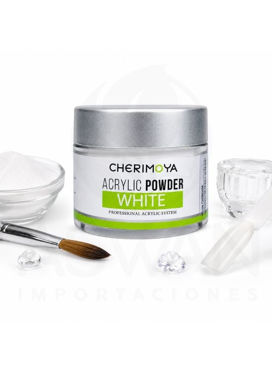 POLVO ACRÍLICO WHITE 30 GR - CHERIMOYA - 2