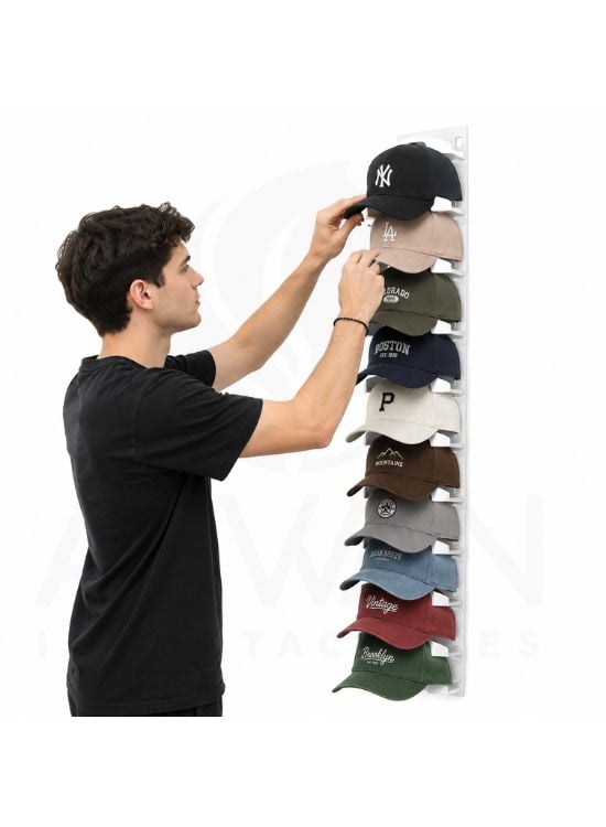 GANCHO ORGANIZADOR DE 10 GORROS - 3