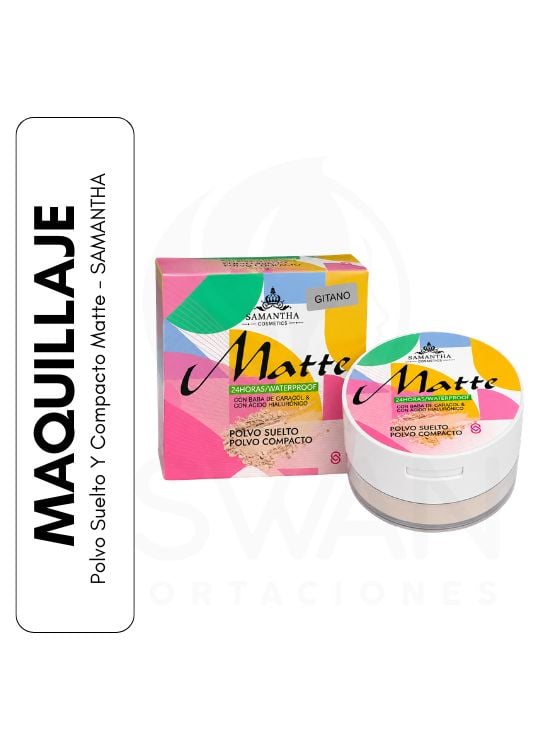 POLVO SUELTO Y COMPACTO MATTE - SAMANTHA - 1