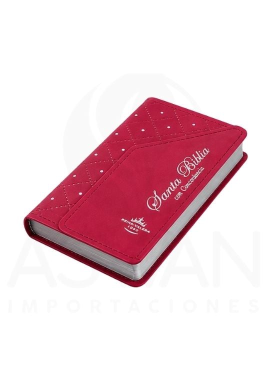 BIBLIA REINA VALERA 1960 CARTERA ROJA CON TAPA IMANTADA - 2