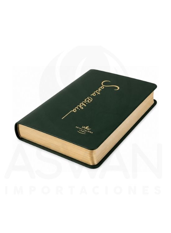 SANTA BIBLIA RV1960 LETRA GRANDE 12 PUNTOS COLECCIÓN FINA VERDE - 2