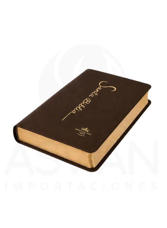 SANTA BIBLIA RV1960 LETRA GRANDE 12 PUNTOS COLECCIÓN FINA MARRÓN - 2