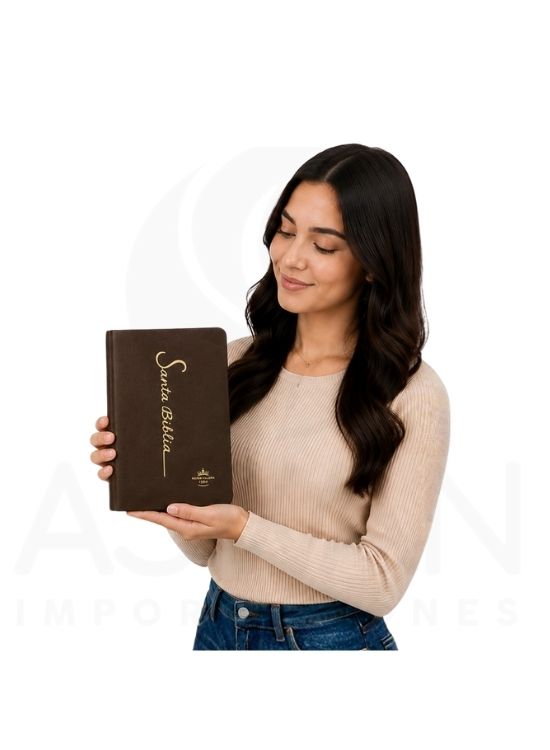 SANTA BIBLIA RV1960 LETRA GRANDE 12 PUNTOS COLECCIÓN FINA MARRÓN - 4
