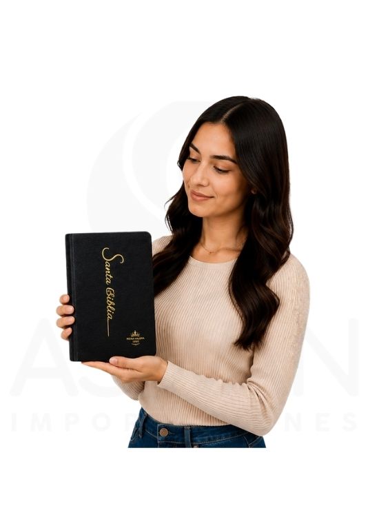 SANTA BIBLIA RV1960 LETRA GRANDE 12 PUNTOS COLECCIÓN FINA NEGRO - 4