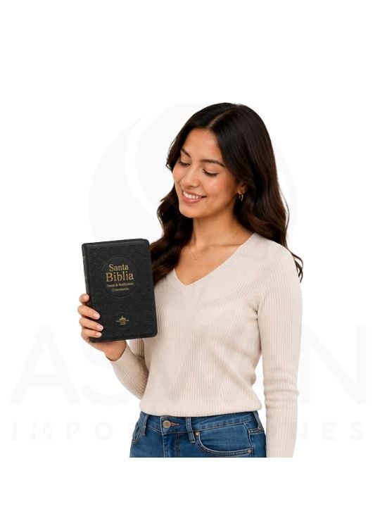 BIBLIA REINA VALERA 1960, TAPA VINIL, FUENTES DE BENDICIÓN - 4
