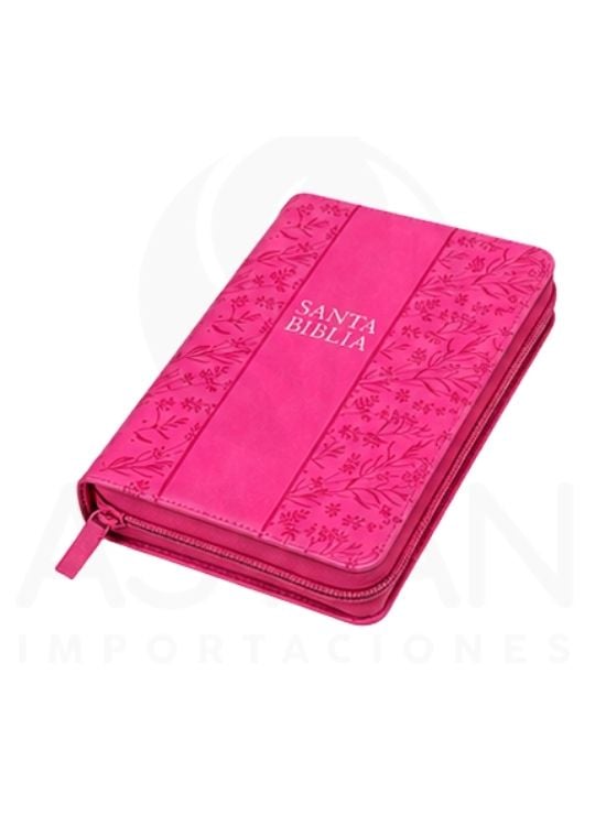 BIBLIA REINA VALERA 1960 LETRA GRANDE TAMAÑO MANUAL HOLMAN TAPA FUCSIA - 2