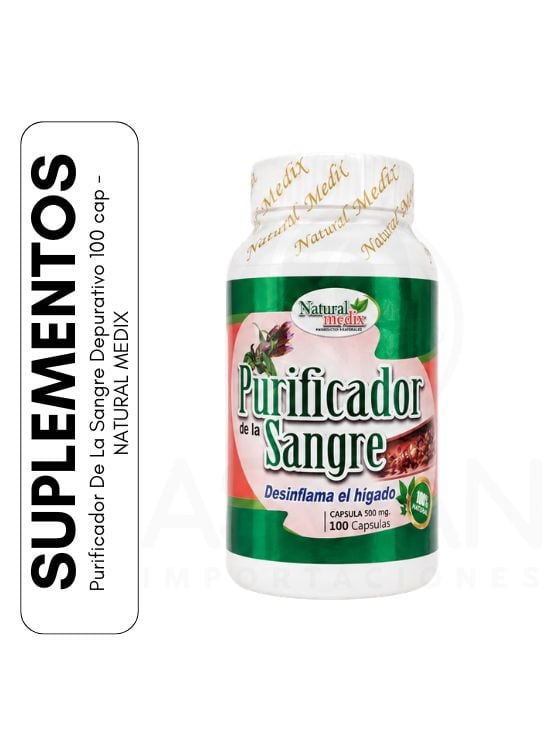 PURIFICADOR DE LA SANGRE DEPURATIVO 100 CAP - NATURAL MEDIX - 1