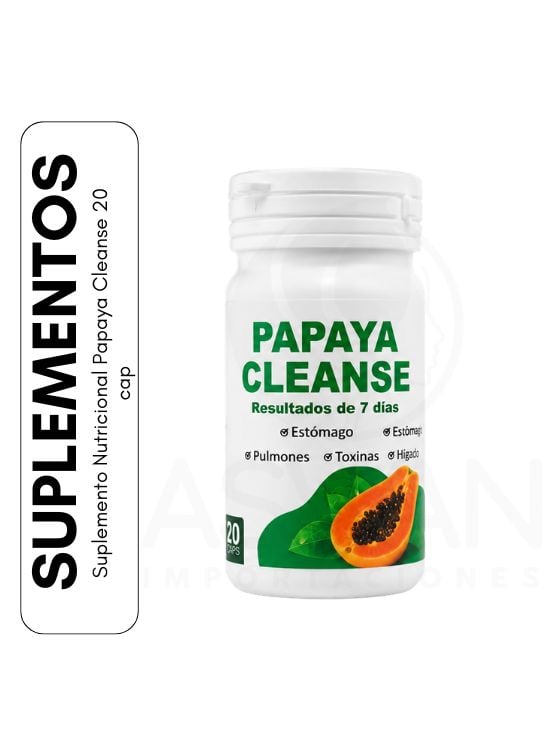 SUPLEMENTO NUTRICIONAL PAPAYA CLEANSE 20 CAP - 1