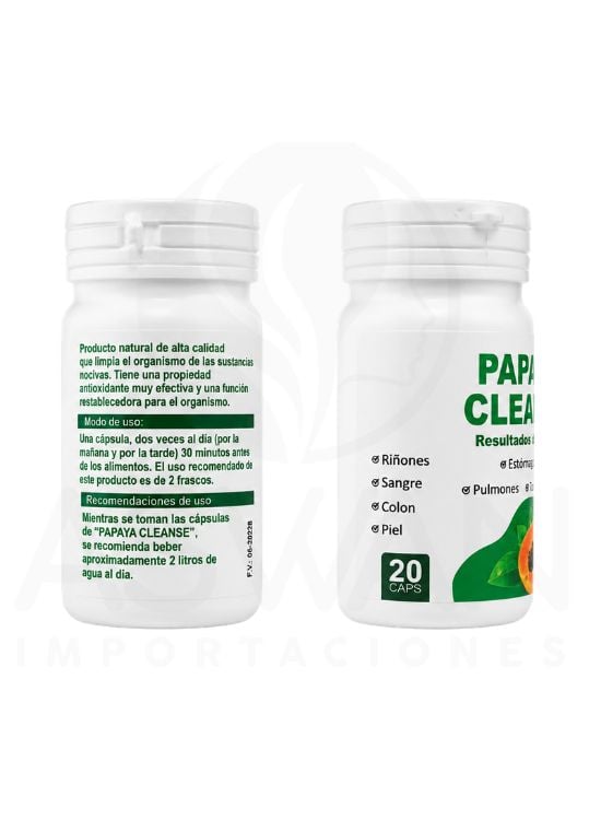 SUPLEMENTO NUTRICIONAL PAPAYA CLEANSE 20 CAP - 2