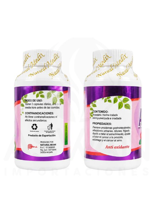 ARANDANO PROBLEMA GASTROINTESTINARIO 100 CAP - NATURAL MEDIX - 2