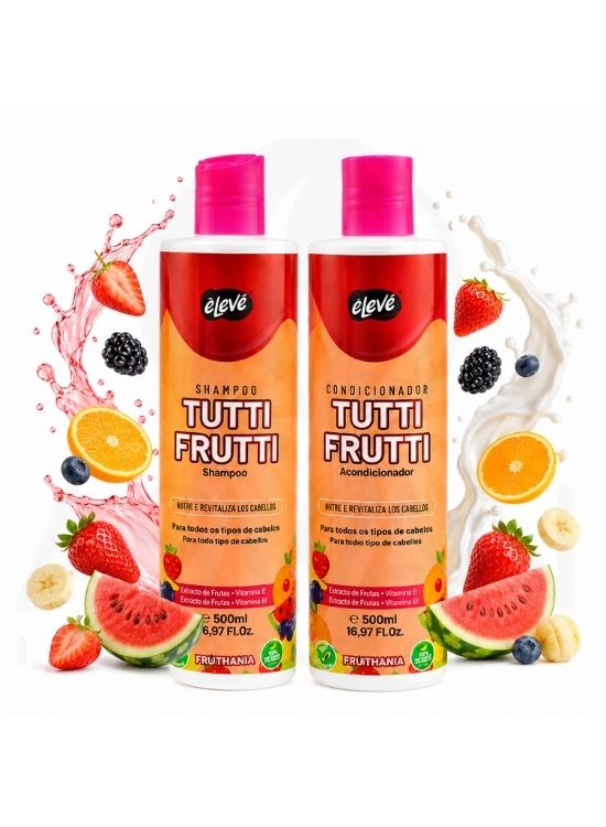 PACK SHAMPOO Y ACONDICIONADOR TUTTI FRUTTI 500 ML - ELEVE - 2