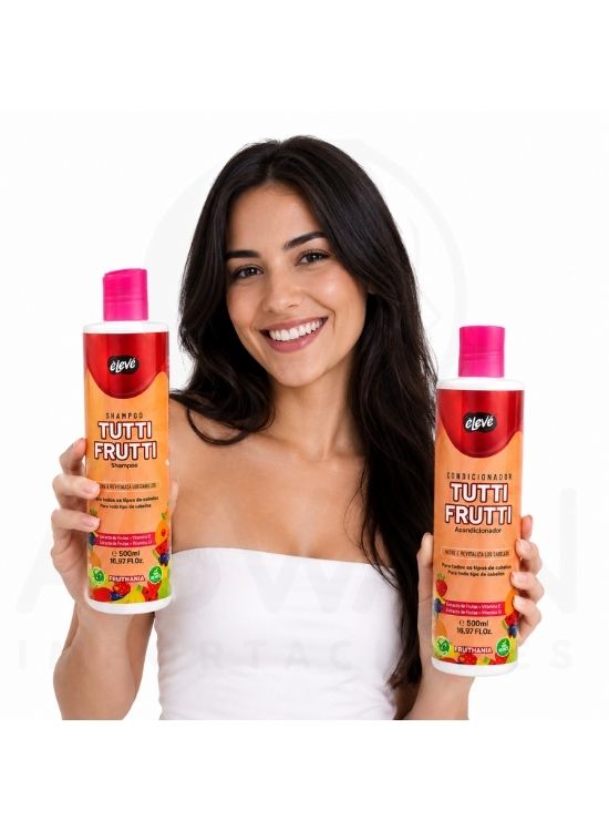PACK SHAMPOO Y ACONDICIONADOR TUTTI FRUTTI 500 ML - ELEVE - 3