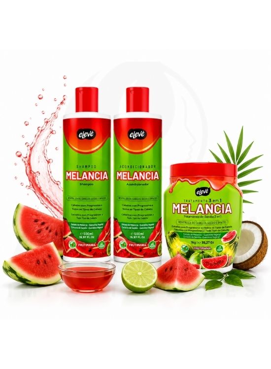 PACK MELANCIA SHAMPOO Y ACONDICIONADOR 500 ML Y TRATAMIENTO - ELEVE - 2