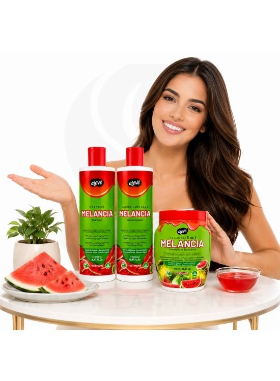 PACK MELANCIA SHAMPOO Y ACONDICIONADOR 500 ML Y TRATAMIENTO - ELEVE - 3