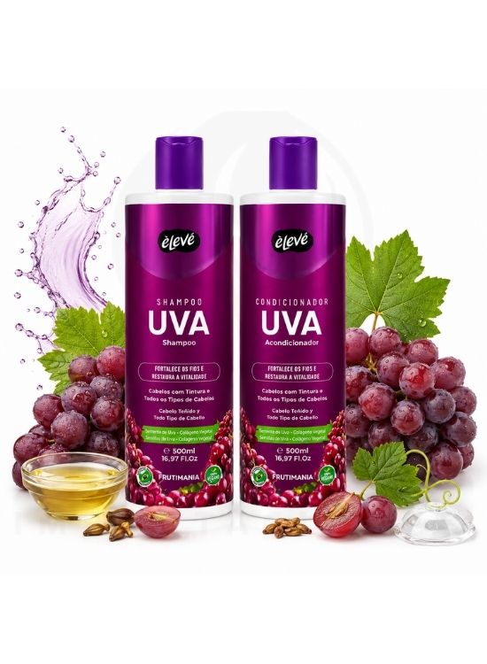 PACK SHAMPOO Y ACONDICIONADOR UVA 500 ML - ELEVE - 2