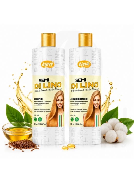 PACK SHAMPOO Y ACONDICIONADOR SEMI DI LINO 500 ML - ELEVE - 2