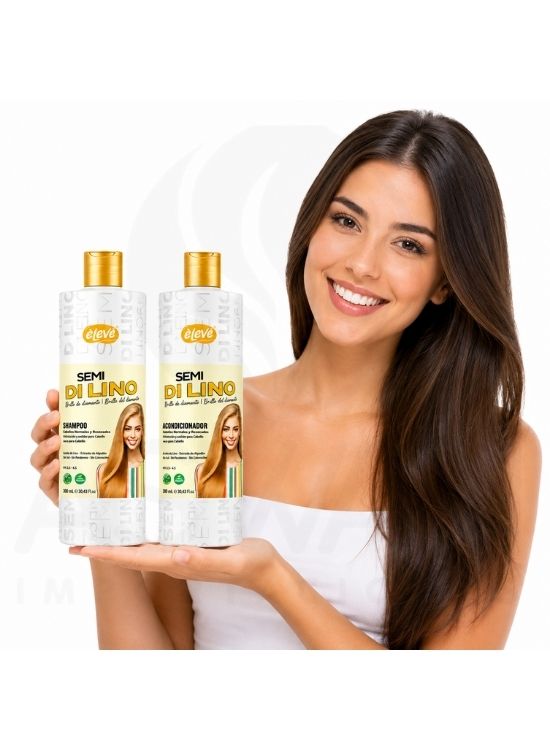 PACK SHAMPOO Y ACONDICIONADOR SEMI DI LINO 500 ML - ELEVE - 3