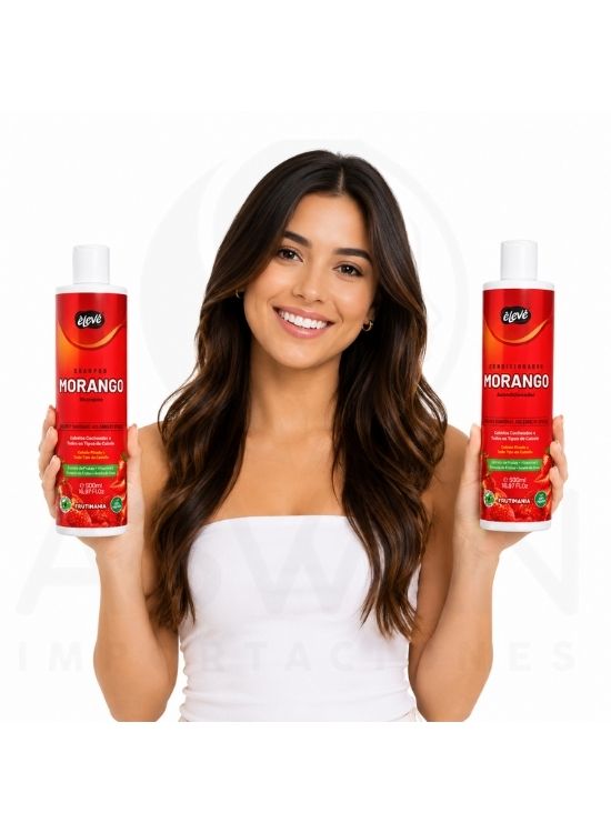 PACK SHAMPOO Y ACONDICIONADOR MORANGO 500 ML - ELEVE - 3