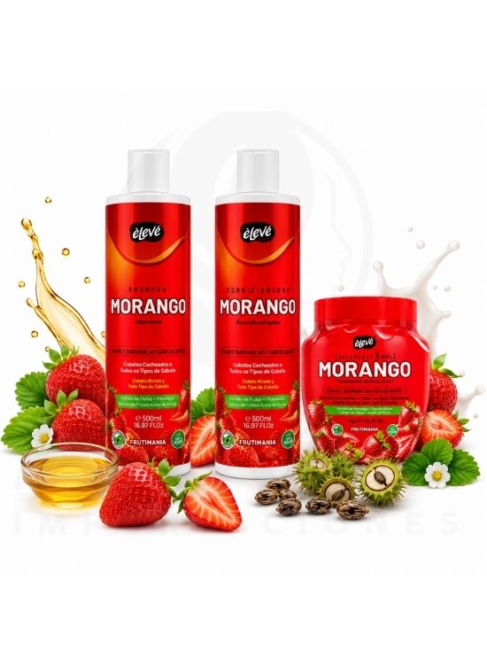 PACK MORANGO SHAMPOO Y ACONDICIONADOR 500 ML Y TRATAMIENTO - ELEVE - 2