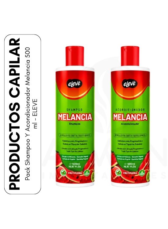 PACK SHAMPOO Y ACONDICIONADOR MELANCIA 500 ML - ELEVE - 1