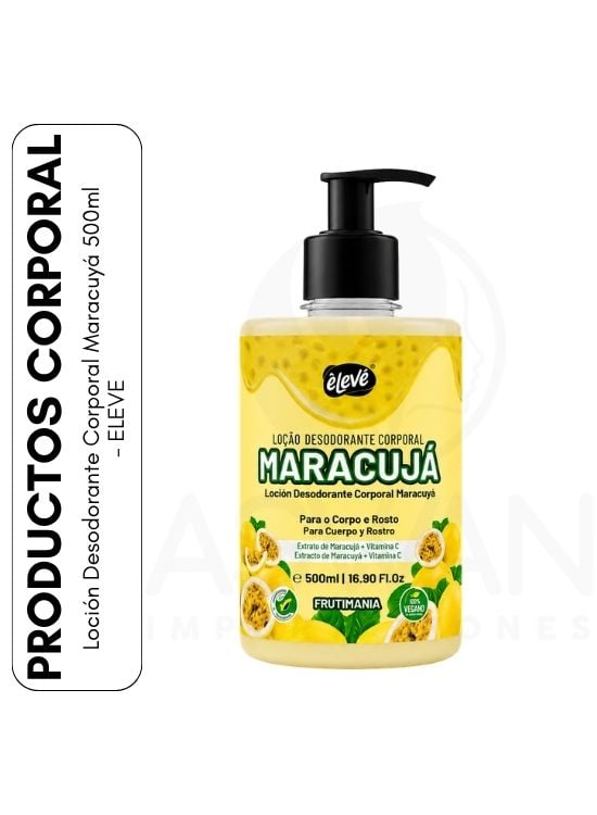 LOCIÓN DESODORANTE CORPORAL MARACUYÁ 500ML - ELEVE - 1