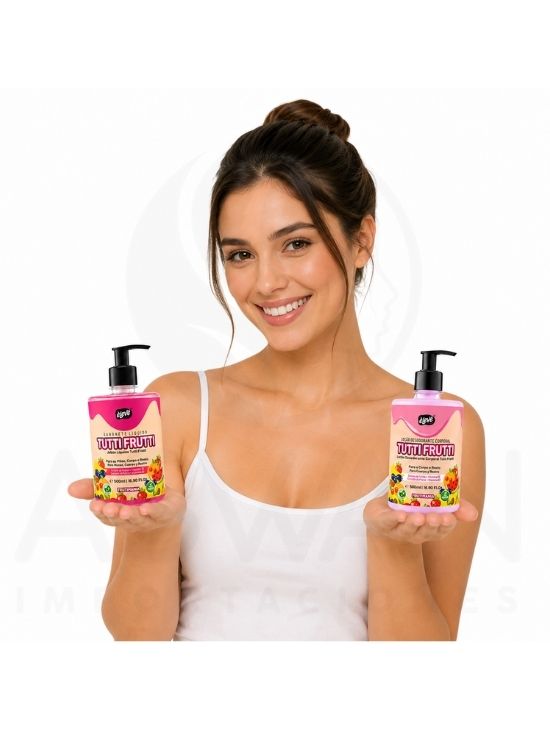 PACK JABON LÍQUIDO Y LOCIÓN DESODORANTE CORPORAL TUTTI FRUTTI 500ML - ELEVE - 3