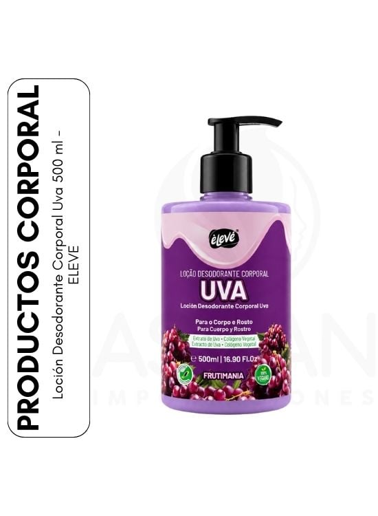 LOCIÓN DESODORANTE CORPORAL UVA 500 ML - ELEVE - 1