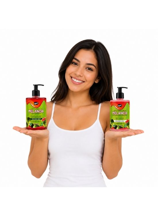 PACK JABON LÍQUIDO Y LOCIÓN DESODORANTE CORPORAL SANDÍA 500 ML - ELEVE - 3