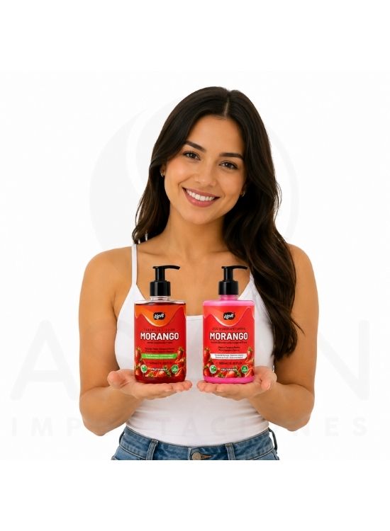 PACK JABÓN LÍQUIDO Y LOCIÓN DESODORANTE CORPORAL FRESA 500 ML - ELEVE - 3