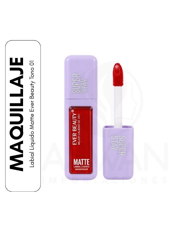 LABIAL LÍQUIDO MATTE EVER BEAUTY TONO 01 - 1
