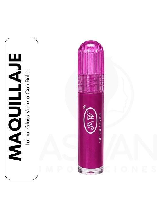 LABIAL GLOSS VIOLETA CON BRILLO - 1