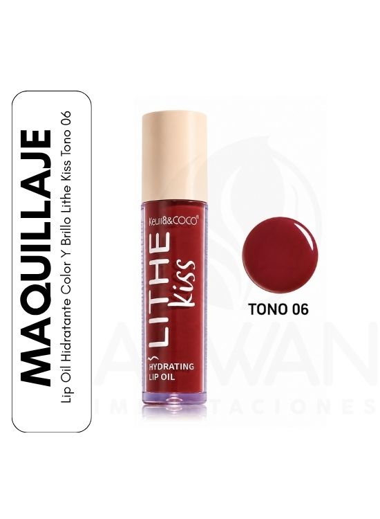 LIP OIL HIDRATANTE COLOR Y BRILLO LITHE KISS TONO 06 - 1