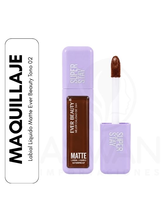 LABIAL LÍQUIDO MATTE EVER BEAUTY TONO 02 - 1
