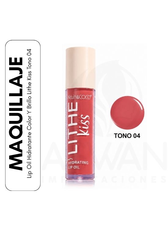 LIP OIL HIDRATANTE COLOR Y BRILLO LITHE KISS TONO 04 - 1
